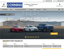 Tablet Screenshot of corningchevytrucks.com